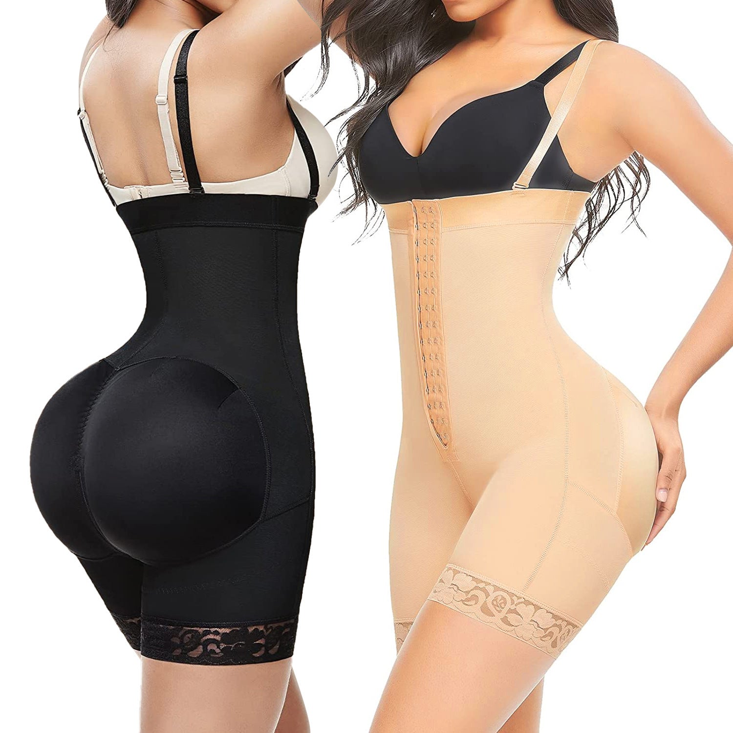 Hoge Taille Shapewear Broek met Ritssluiting - Buik en Taille Corrigerend Bodysuit