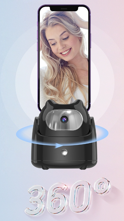 FaceTracking Pro®- Mobiele smart PTZ Q5 met 360 graden draaibare standaard voor live streamen - Je eigen privé-fotograaf