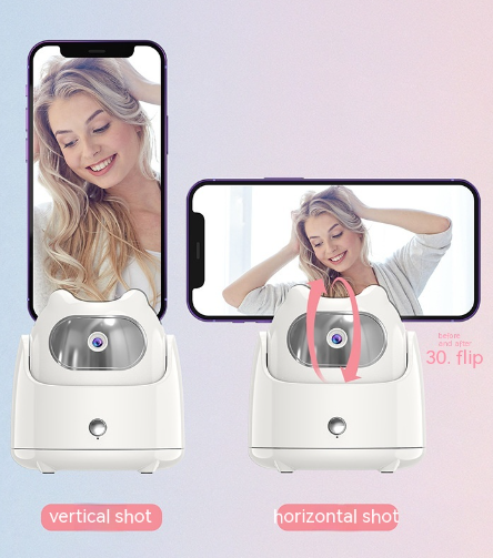 FaceTracking Pro®- Mobiele smart PTZ Q5 met 360 graden draaibare standaard voor live streamen - Je eigen privé-fotograaf