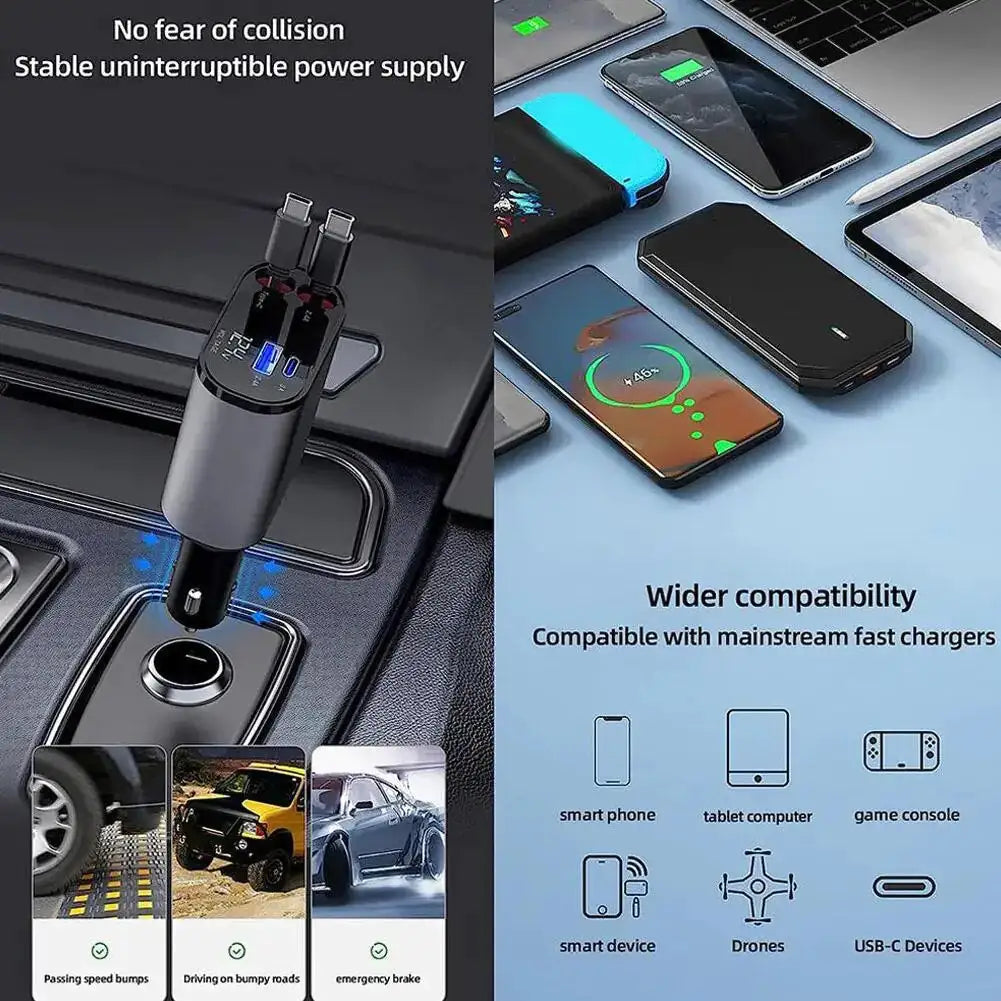 ProRoll Car Charger - Intrekbare autolader